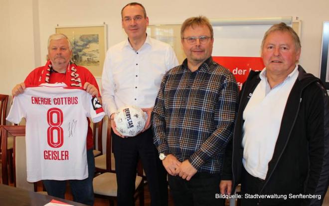 Vertreter des FC Energie Cottbus in Senftenberg zu Gast Vertreter des FC Energie Cottbus in Senftenberg zu Gast