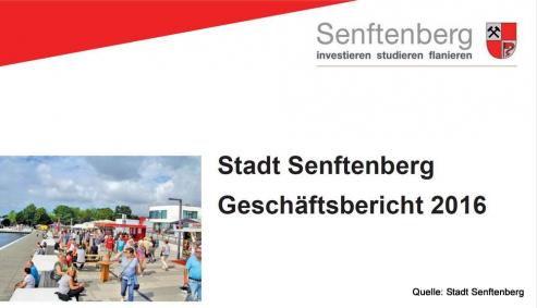 Bild zu Geschftsbericht 2016 der Stadt Senftenberg erschienen