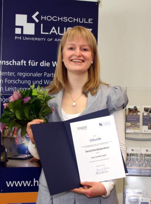 Bild zu Deutschlandstipendium fr Studentin der Hochschule Lausitz